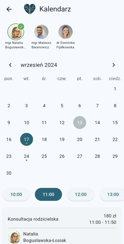 Aplikacja Kształt Emocji na telefonie